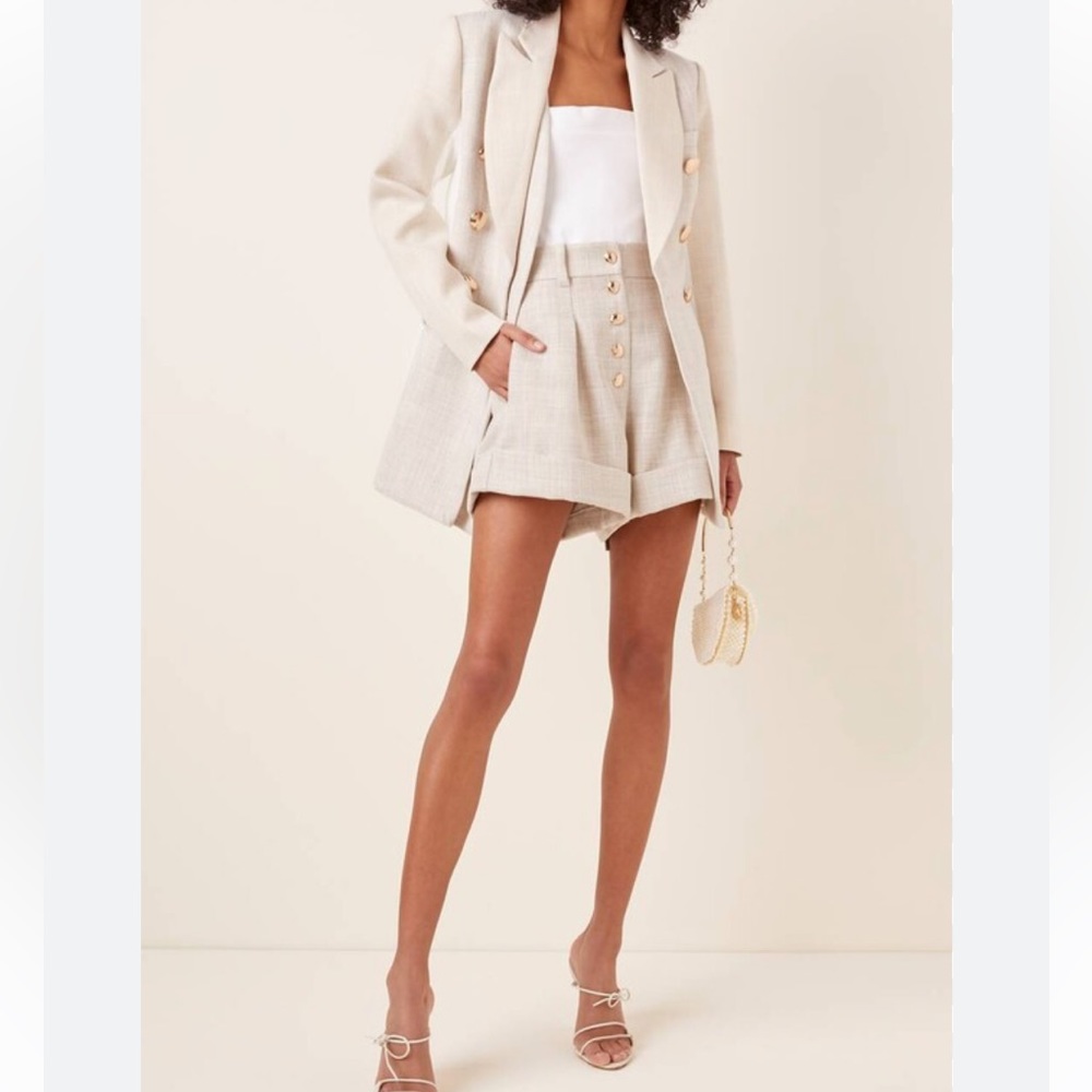 Acler linen-blend Shorts